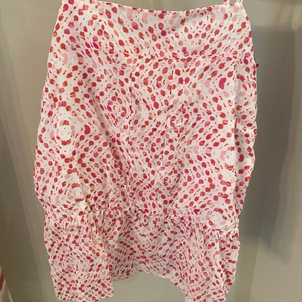 Banana Republic White and Red Tank Top
